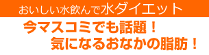 おいしい水飲んで水ダイエット！